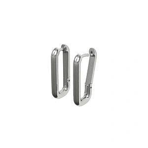 04-00-0761 Серьги-конго "Rectangle" (Ag 925)-2