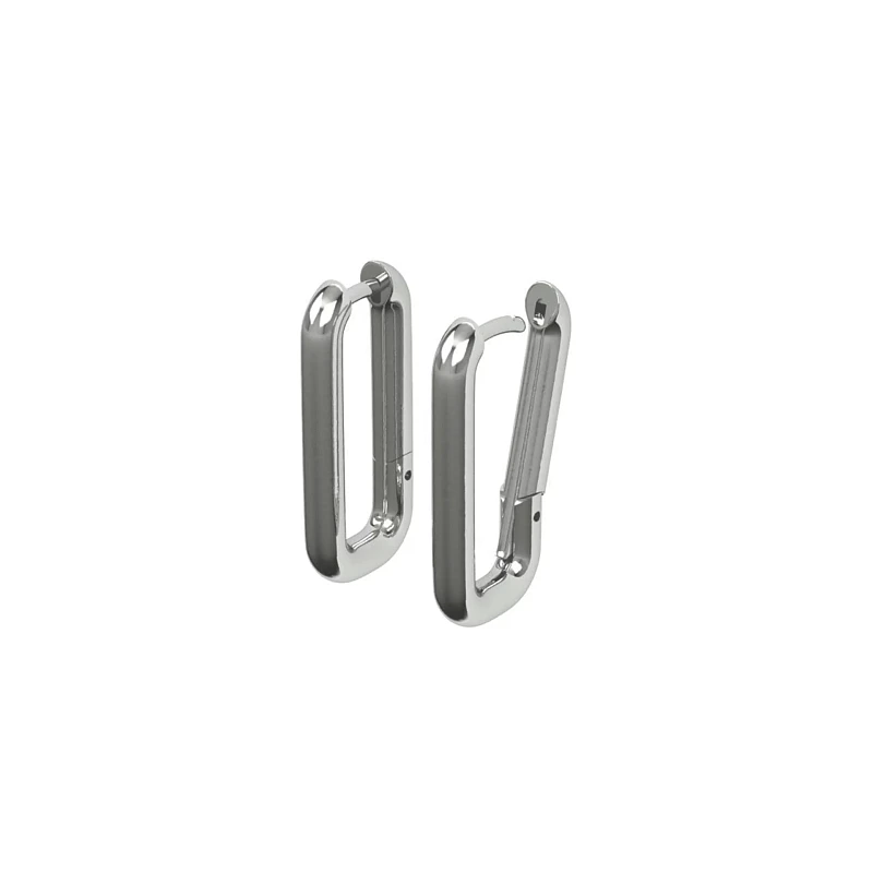 04-00-0761 Серьги-конго "Rectangle" (Ag 925)