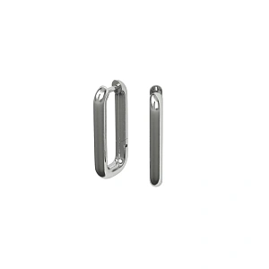 04-00-0761 Серьги-конго "Rectangle" (Ag 925)-3